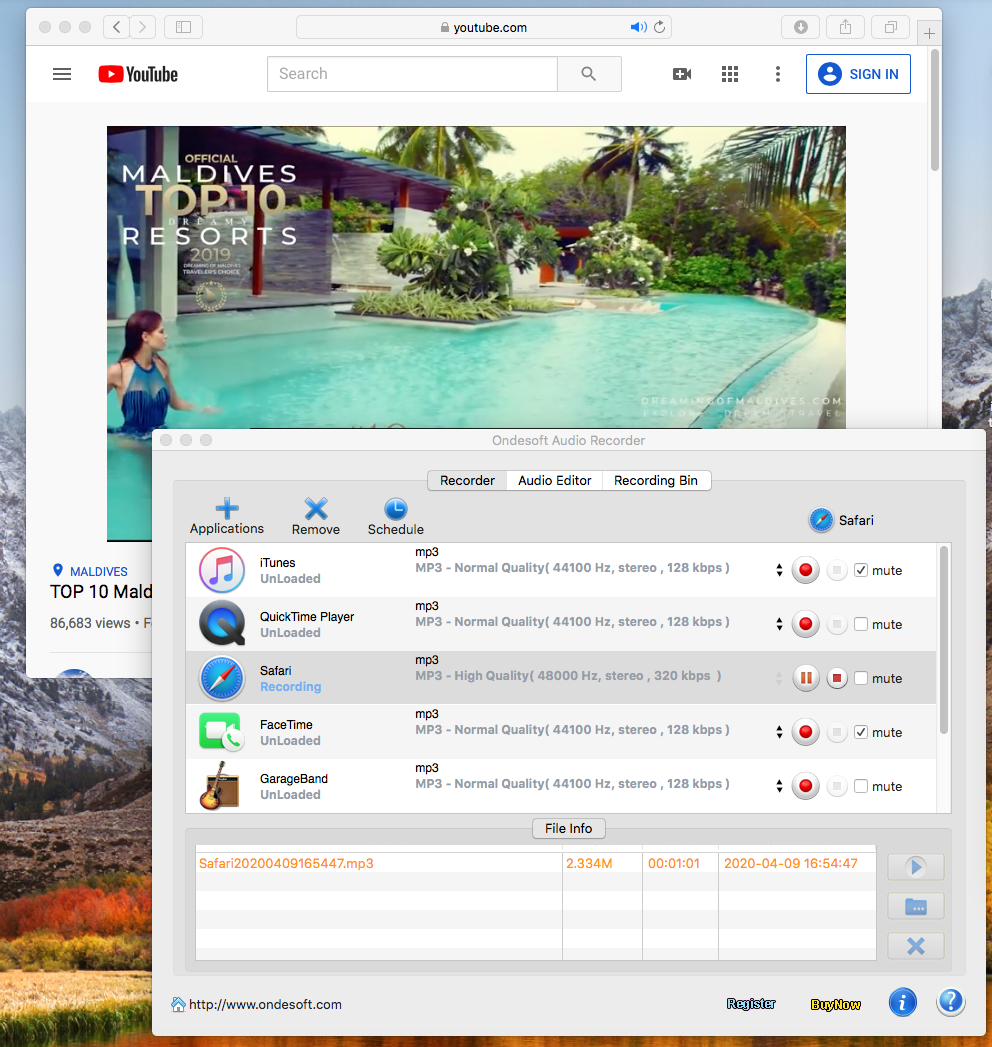youtube recorder for mac